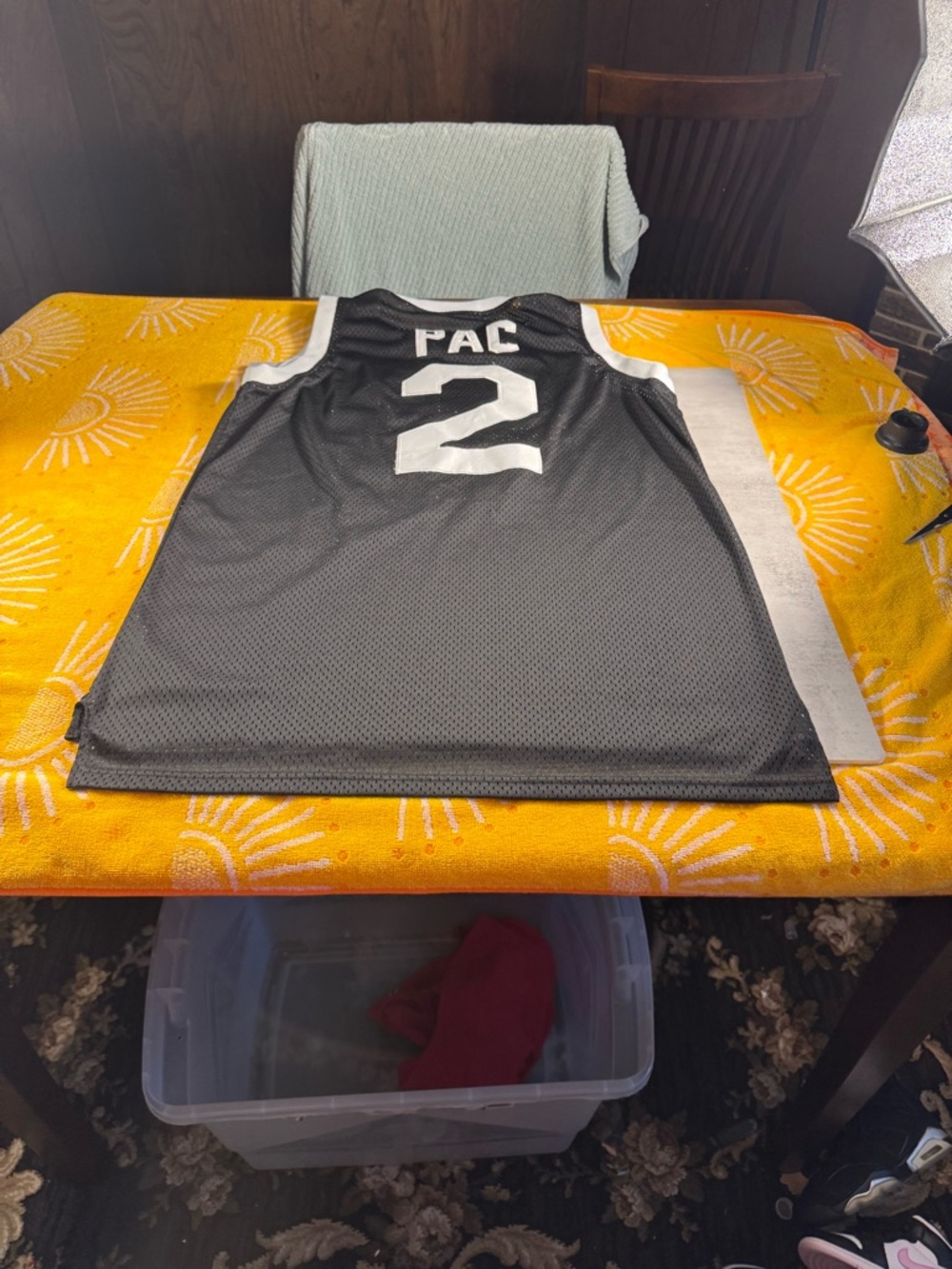 TuPac Shakur 2Pac Above the Rim MOVIE Shootout Tournament Basketball JERSEY - Picture 3 of 5